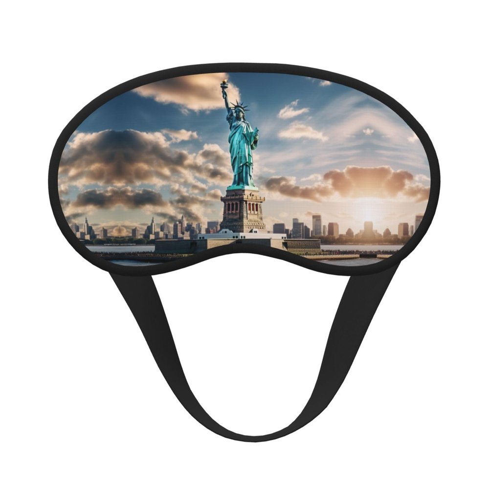 Sleep Mask with NYC Statue of Liberty Print