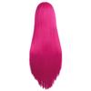 MapofBeauty 80 cm Side Pony Long Straight Anime Party Wig, Hot Pink view 4