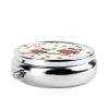 Metal Pill Organizer with 3 Compartments and Mirror view 4