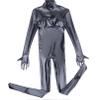 Generic Black 3XL Women's Sexy Latex-Ammonia Tight-Fit Catsuit with Zipper view 1
