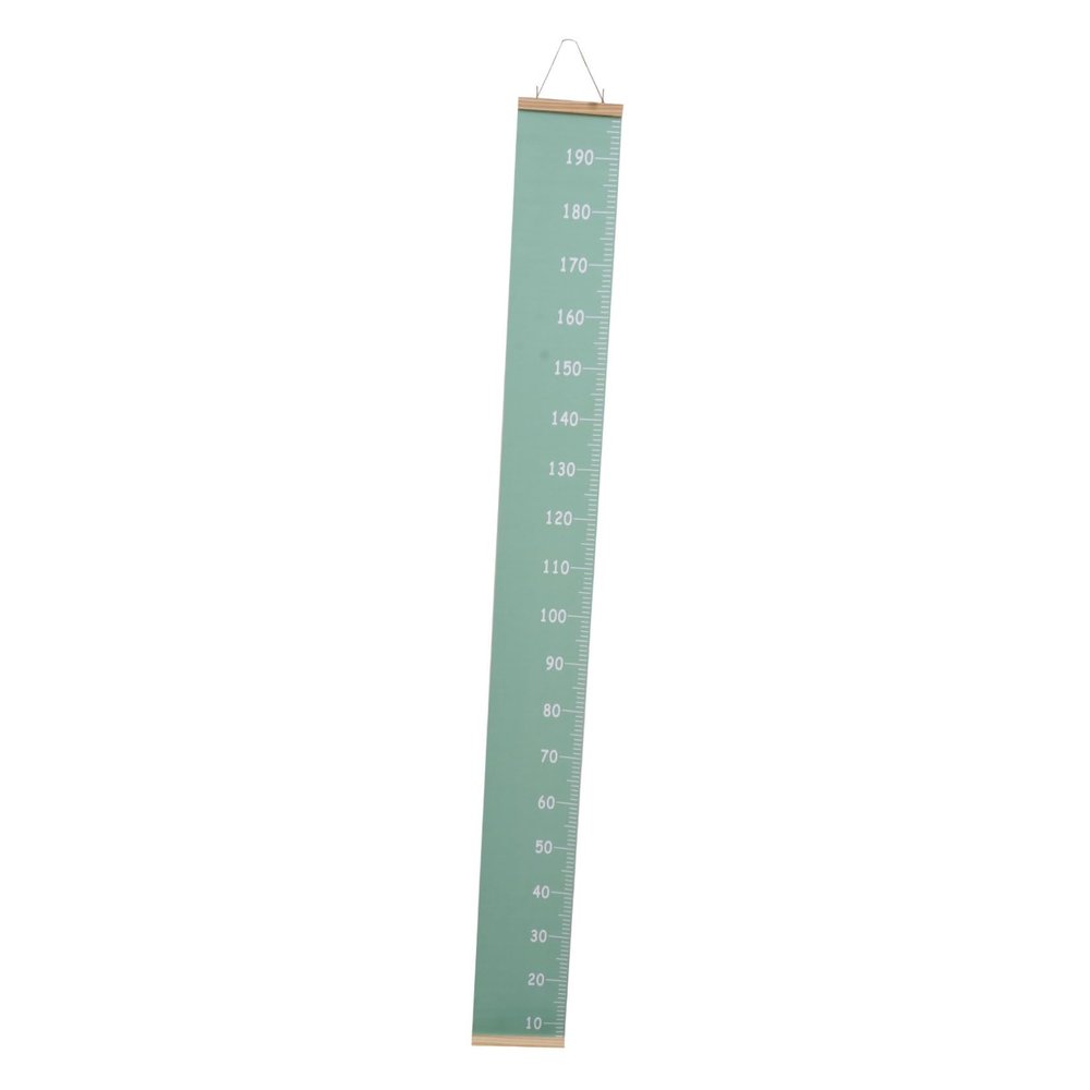 Wall-Hanging Ruler for Boys and Girls, Height Chart, Green