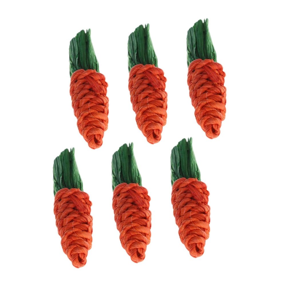 BUGUUYO 6-Piece Cotton Rope Molar Toy for Small Pets