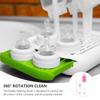 Toyvian Baby Bottle Cleaning Brush, Straw Brush and Milk Bottle Brush with Long Handle for Tall, Narrow Containers view 2