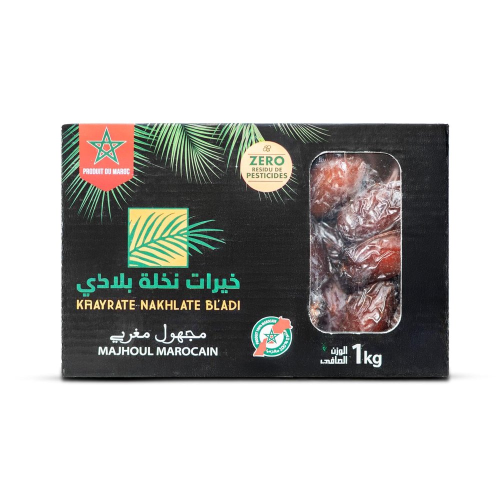 Makarem Medjool LARGE Premium Dates from Morocco, 5 kg (5 x 1 kg) | Medjool Dates | King Dates from the Fresh Harvest | Unique Caramel Flavor | 100% Fresh Harvest | No Additives