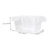Sosoport Transparent Aquarium Breeding Box for Fish Fry with Suction Cup and Lid view 2