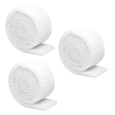 BESPORTBLE Aquarium Filter Pad, White, 2 m x 12 cm, 3-Pack