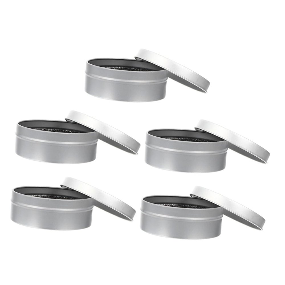 TOVINANNA 5-Piece Makeup Brush Cleaning Set with Activated Charcoal Sponges