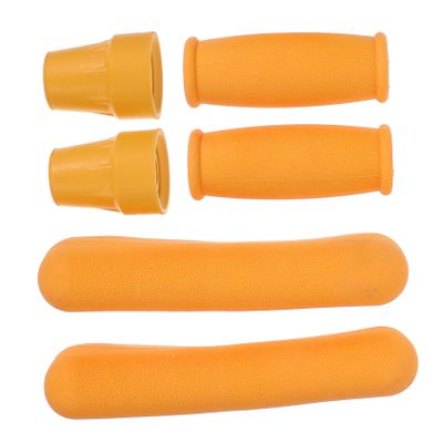 minkissy 6-Piece Crutch Grip Pads, Non-Slip Foot Caps, Soft Foam Padding, Ergonomic Design