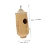CAXUSD Hanging Hummingbird House for Outdoors, Small Decorative Birdhouse with Simple Hanging System, Lightweight and Rustic, for Garden, Balcony, or Patio view 2