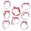 BESPORTBLE 8-Piece Pet Collars with Bow, Valentine's Day Ribbon Accessory for Dogs and Cats, Random Style view 1