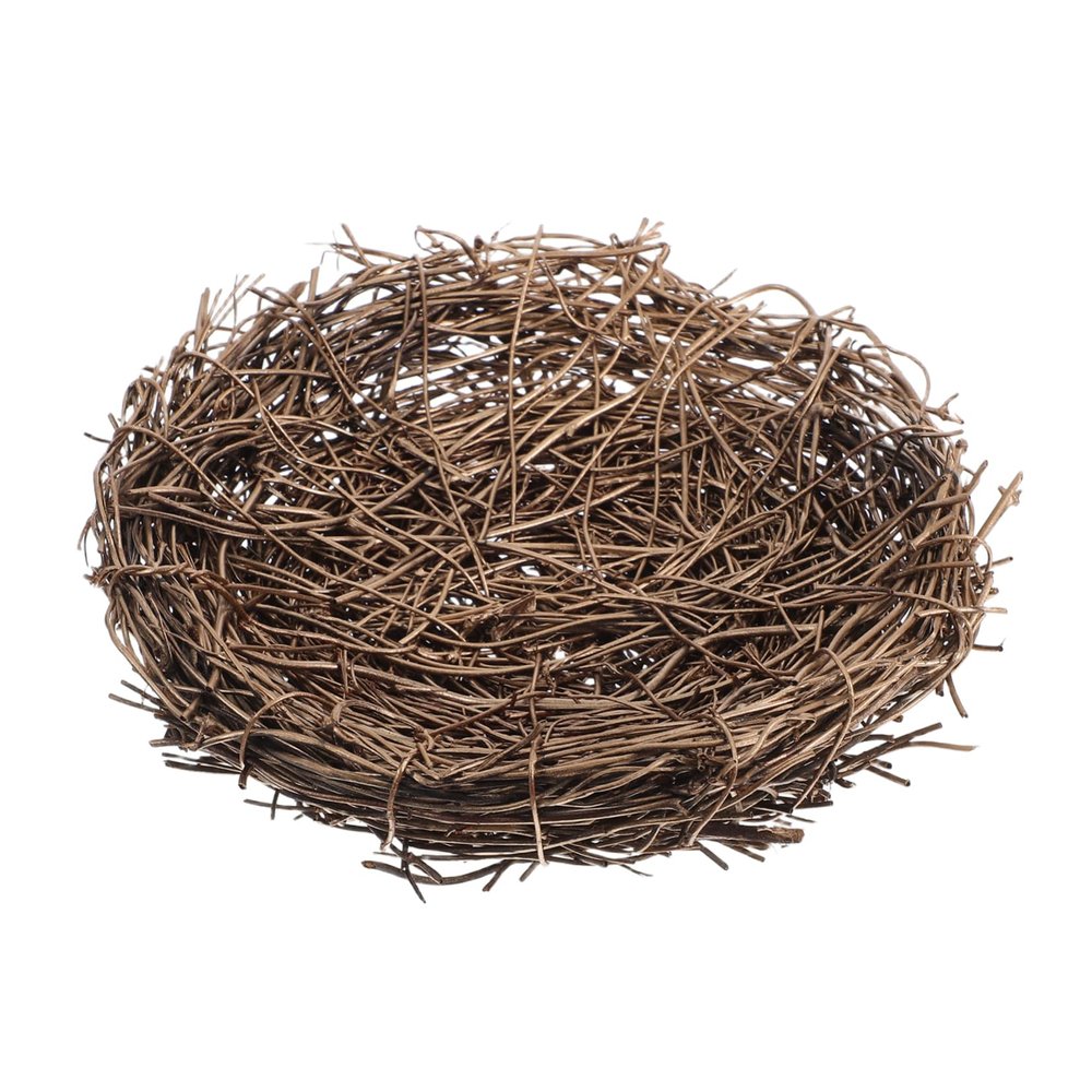 CHILDWEET Golden Rattan Bird Nest for Easter and DIY Projects