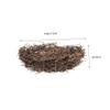 CHILDWEET Golden Rattan Bird Nest for Easter and DIY Projects view 2