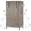 PUYEN Bird Cage Cover, Large, Universal, 130 x 96 x 59.9 cm, Removable Pet Protection (Brown) view 1
