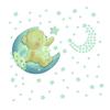 IWOWHERO 1-Sheet Glow-in-the-Dark Wall Stickers for Kids’ Rooms, Star and Animal Shapes view 1