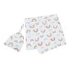 IWOWHERO 1-Set Baby Blanket and Hat, Cotton Swaddle Wrap for Newborns, Photo Prop for Baby Photography, Breathable and Durable view 1