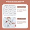 IWOWHERO 1-Set Baby Blanket and Hat, Cotton Swaddle Wrap for Newborns, Photo Prop for Baby Photography, Breathable and Durable view 4