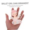 Alipis Set of 3 Ballet Girl Resin Cake Decorations view 3