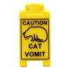Cat Vomit Warning Sign view 1