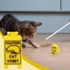 Cat Vomit Warning Sign view 2
