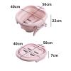 EPTWALS Foldable Foot Bath Bucket, Purple view 2