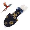 Adjustable Bird Diaper with Golden Flower Pattern for Pet Birds view 4
