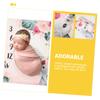 VICASKY Flannel Milestone Blanket for Newborn and Baby Photos view 4