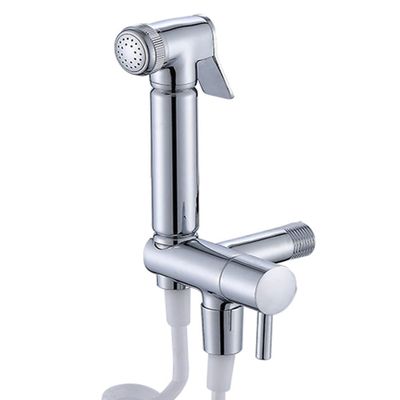 RFXOGTYFZ Faucet, Shower, Toilet Set and Sprayer, Chrome-Plated, Wall-Mounted
