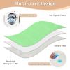 Reusable Leakproof Bed Pads, 86.4 x 132.2 cm, Washable, Light Pink view 3