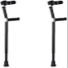 Adjustable Forearm Crutches with Closed Cuffs view 1