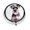 Well-Behaved Schnauzer Metal Pill Organizer with 3 Compartments view 2