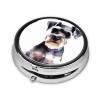 Well-Behaved Schnauzer Metal Pill Organizer with 3 Compartments view 3