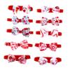BUGUUYO 10-Piece Pet Heart Bowknot Collar Set view 1