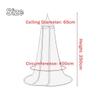 Baby Bed Canopy Mosquito Net Tent, 65 × 250 × 400 cm, Solid Color, Size M view 2
