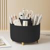 DASITON 360° Rotating Makeup Organizer with 5 Compartments, Black view 2