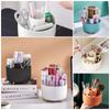 DASITON 360° Rotating Makeup Organizer with 5 Compartments, Black view 4