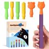 Oral Sensory Stimulation Kit with 6 Soft Textured Heads, Purple view 1