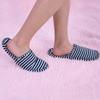 UPALDHOU Men's Soft Cotton Travel Slippers with Bag, Foldable Non-Slip House Slippers view 2
