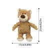Squeaky Plush Cartoon Bear Dog Toy view 2