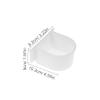 4-Pack Plastic Bird Feeder and Water Cups for Cages, White view 2