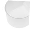 4-Pack Plastic Bird Feeder and Water Cups for Cages, White view 4