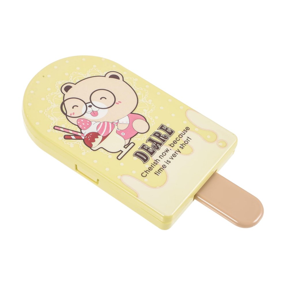 TOVINANNA Portable Folding Plastic Hand Mirror for Handbags