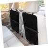 Car Backseat Organizer with Folding Table, Black Oxford Fabric view 3