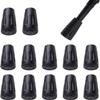 Zhenghebuy Walking Stick Rubber Tips, 12-Pack, 11 mm Hole view 1
