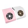 EDEDE 40W Nail Dust Collector, Powerful ABS Nail Vacuum with Fan, Quiet Manicure Machine with Vacuum Bag, White/Pink view 3