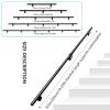Black Metal Iron Stair Handrail for Indoor and Outdoor Use, 330 cm view 2