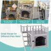 Akinerri Weatherproof Outdoor Cat House view 4