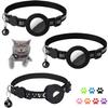 DEFIYEAR AirTag Cat Collar with Bell, Reflective Adjustable Collar for Cats, Kittens & Small Pets, 3-Pack view 1