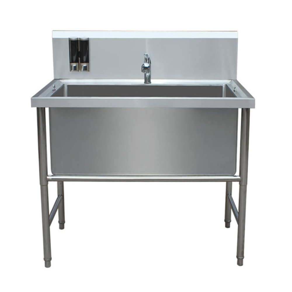Premium Stainless Steel Dog Grooming Station with Shower System
