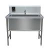 Premium Stainless Steel Dog Grooming Station with Shower System view 1