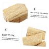 Cabilock 3-Pc. Natural Loofah Sponges for Dishwashing, Highly Absorbent and Quick-Drying, Green Khaki view 3